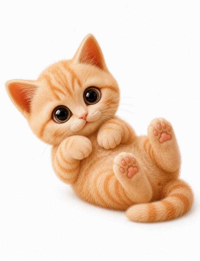 Котёнок играет